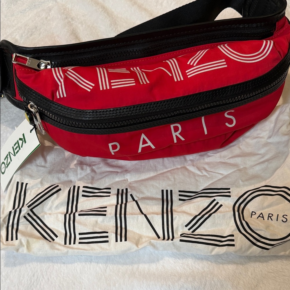 Kenzo Bold Red Belt Bag